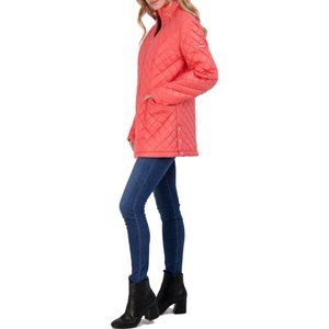 Stand Collar Quilted Jacket VIA SPIGA- Rouge